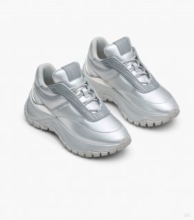 La zapatilla de deporte Lazy Runner metalizada - Plata |Marc Jacobs España