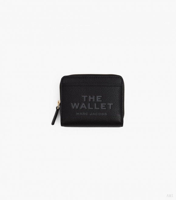 La cartera compacta mini de piel - Negro |Marc Jacobs España