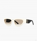 Gafas de sol con forma de ojo de gato J Marc - Blanco/Negro |Marc Jacobs España