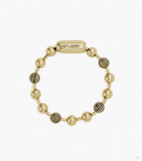 The Monogram Ball Chain Bracelet - Dorado antiguo claro |Marc Jacobs España