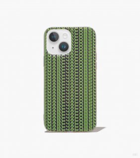 Funda Monogram para iPhone 14 - Gris/Verde flúor |Marc Jacobs España