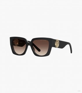 Gafas de sol cuadradas con recortes de J Marc - Negro |Marc Jacobs España