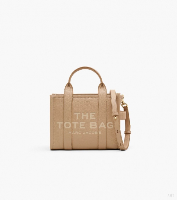 El bolso tote pequeño de piel - Camel |Marc Jacobs España