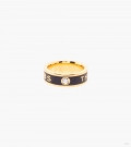 El anillo con medallón - Negro/Dorado |Marc Jacobs España