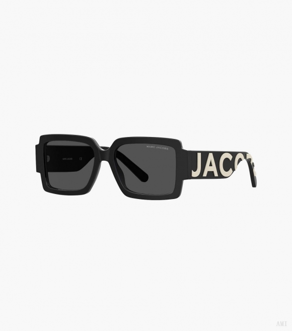 Gafas de sol cuadradas The Marc - Negro/blanco |Marc Jacobs España