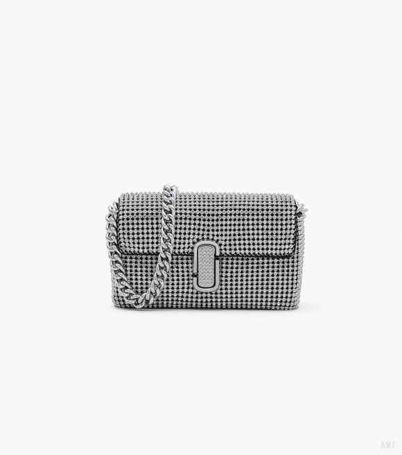 El bolso de hombro mini de J Marc con diamantes de imitación - Cristales |Marc Jacobs España