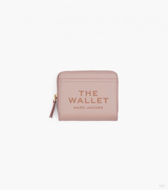 Billetera compacta de piel The Mini - Rosa |Marc Jacobs España