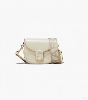 Bolso Saddle pequeño J Marc - Blanco nube |Marc Jacobs España