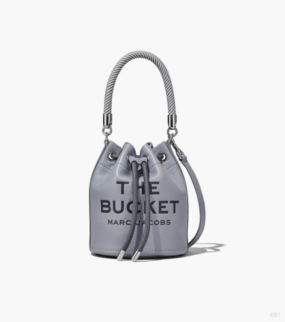 Bolso de piel tipo cubo - Gris lobo |Marc Jacobs España