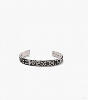 Pulsera con monograma grabado - Plata envejecida |Marc Jacobs España