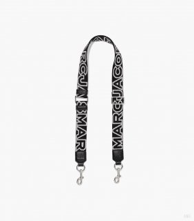 Correa de cincha con el logotipo de The Thin Outline - Negro/plata |Marc Jacobs España