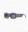 Gafas de sol rectangulares Monogram - Negro/blanco |Marc Jacobs España