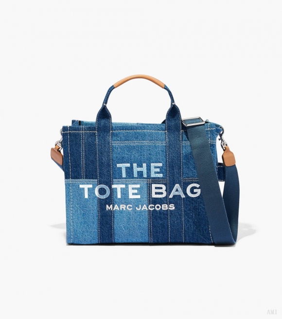 El bolso Tote mediano denim - Denim azul |Marc Jacobs España