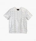 La camiseta para bebé Monogram - Plata/Blanco brillante |Marc Jacobs España