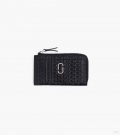 Cartera con cremallera superior con monograma grabado J Marc - Negro |Marc Jacobs España