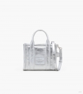 El pequeño bolso tote de piel metalizada - Plateado |Marc Jacobs España