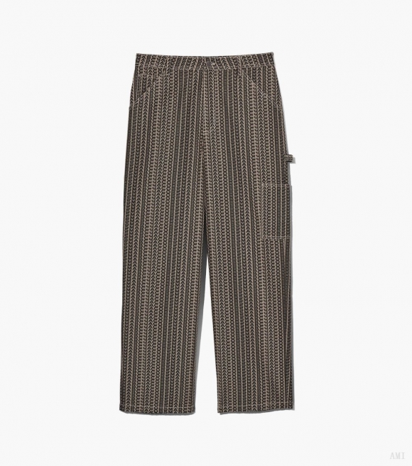 Pantalón de pintor Monogram - Beige Multi |Marc Jacobs España