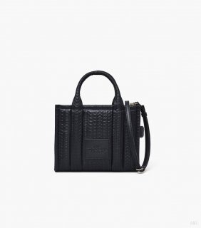 Bolso tote pequeño con monograma en relieve - Negro |Marc Jacobs España