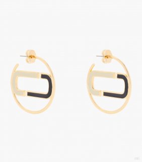 The J Marc Colorblock Hoops - Black Multi/Gold |Marc Jacobs Spain