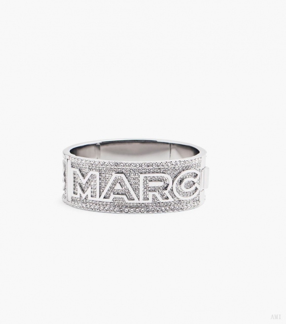 Pulsera con monograma y pavé - Plata/cristal |Marc Jacobs España