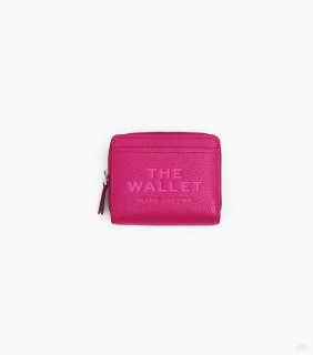 The Leather Mini Compact Wallet - Lipstick Pink |Marc Jacobs España