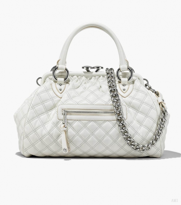 Bolso de mano de piel acolchada Re-Edition - Blanco nube |Marc Jacobs España