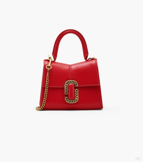 Bolso de mano St. Marc Mini - Rojo intenso |Marc Jacobs España