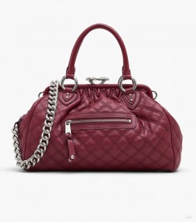 Bolso Stam de piel acolchada Re-Edition - Cherry |Marc Jacobs España