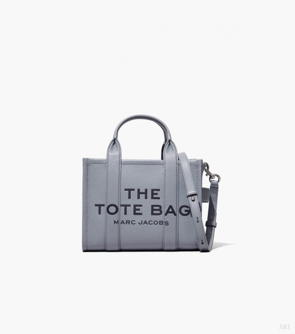 Bolso tote pequeño de piel - Gris lobo |Marc Jacobs España