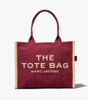 El bolso Tote grande Jacquard - Merlot |Marc Jacobs España