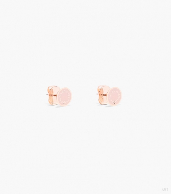 The Medallion Studs - Arena/Oro rosa |Marc Jacobs España