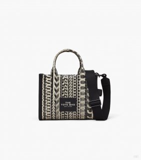 El pequeño bolso de mano Monogram Lenticular - Negro/Blanco |Marc Jacobs España