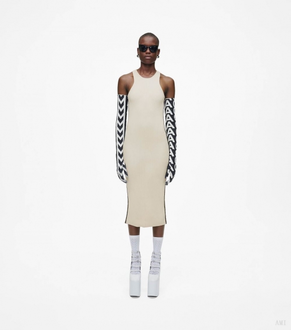 The Logo Racer Vestido - Marfil/Negro |Marc Jacobs España