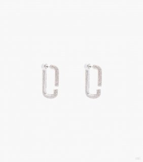 The J Marc Crystal Hoops - Crystal/Silver |Marc Jacobs España