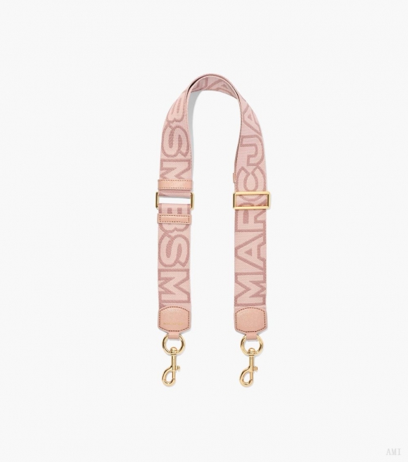 Correa de cincha con logotipo Outline - Rosa multi |Marc Jacobs España