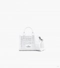 El minibolso tote de lona Crystal - White Crystal |Marc Jacobs España