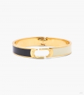 Brazalete con bisagra - Negro/dorado |Marc Jacobs España