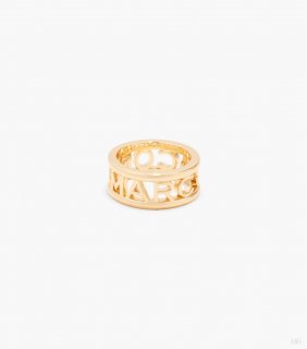 Anillo con monograma - Dorado |Marc Jacobs España