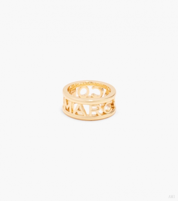 Anillo con monograma - Dorado |Marc Jacobs España